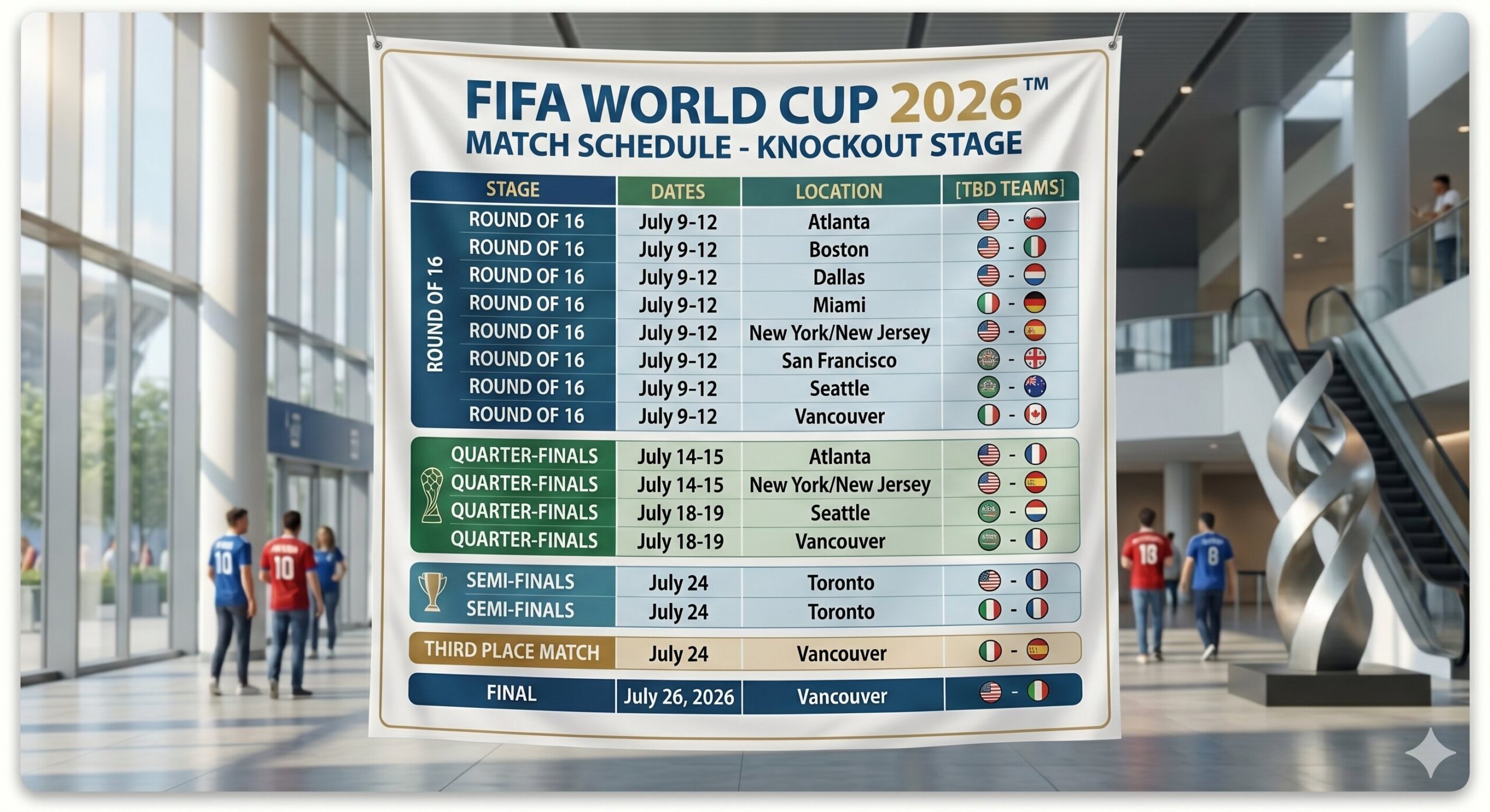 2026 FIFA World Cup Schedule Banner Placeholder