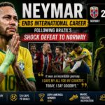Neymar Ends International Career Following Brazil’s Shock Defeat to Norway
